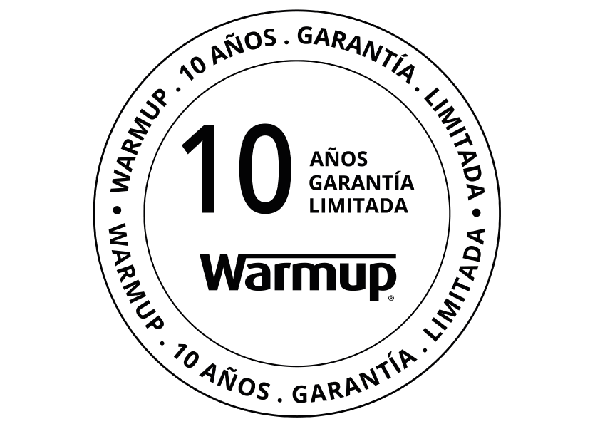 warmup 10 years warranty icon