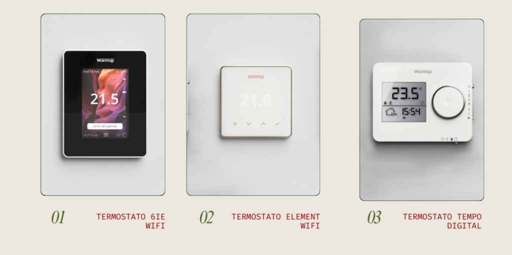 Termostatos para suelo radiante