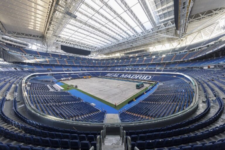 suelo radiante en santiago bernabeu estadio